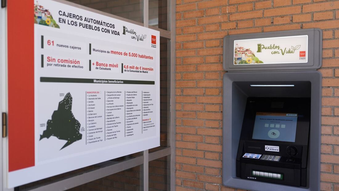 Los cajeros rurales de Madrid suman 6.044 operaciones