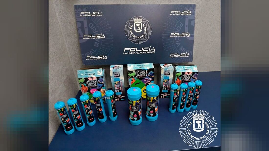 Cuatro detenidos por vender óxido nitroso en Vallecas