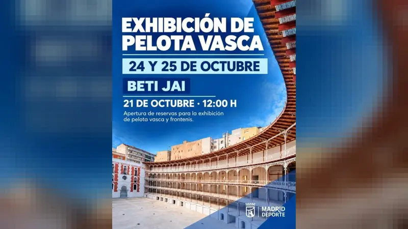 El Beti Jai acoge exhibiciones gratuitas de pelota vasca