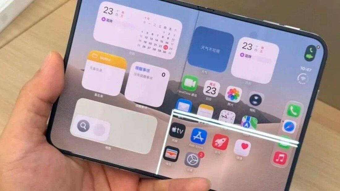 Denuncian grietas en la pantalla interior del iPhone Duo