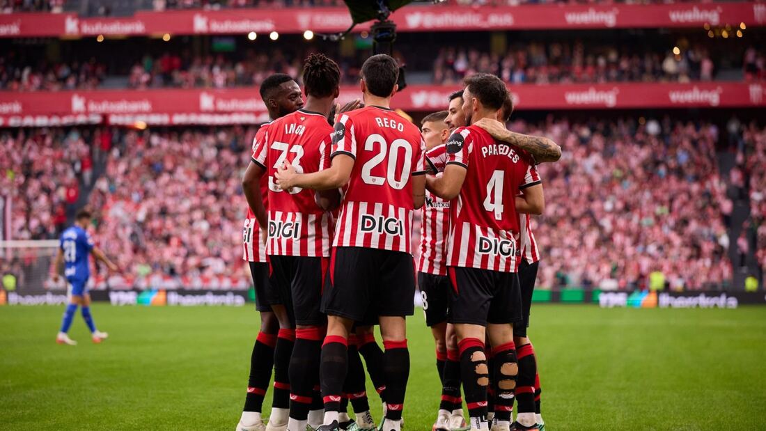 El Getafe se desploma ante el Athletic en San Mamés