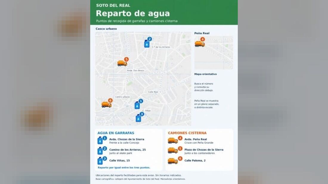 Soto del Real desaconseja beber agua del grifo por microalgas